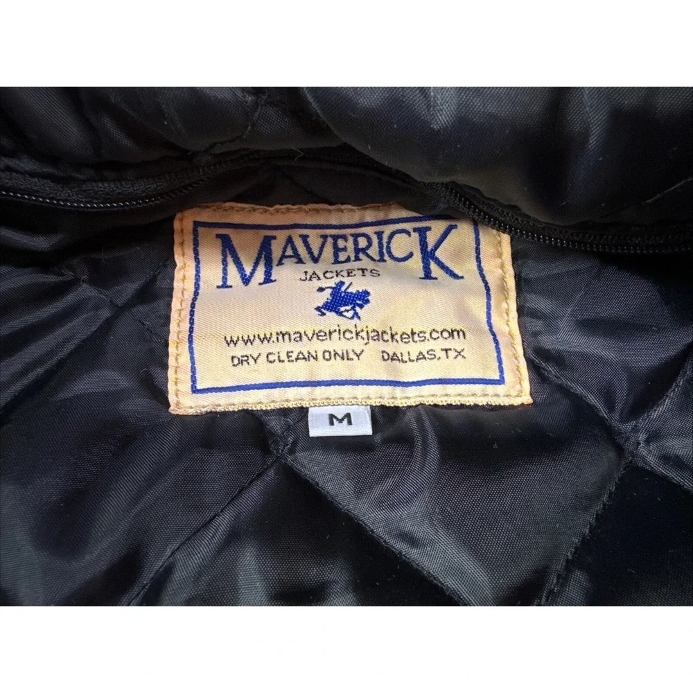 Maverick‎  Letterman Jacket Medium Red And White